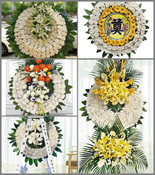 山西晋中祁县麓台城区城南村花圈速递